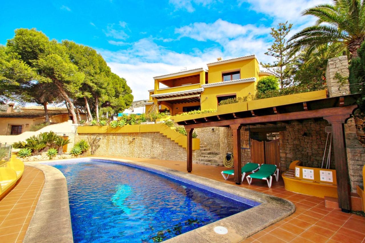 El Portet - Beachfront Holiday Home With Private Pool In Moraira Eksteriør billede